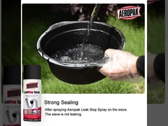 Scellant liquide anti-fuite noir en aérosol, peinture, revêtement, 400ml rempli