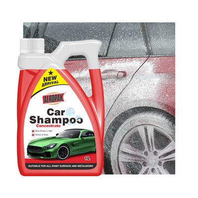 Aeropak 1000ml Professional High Foaming & Ceramic Coating Safe Lemon Fragrance Car Shampoo with Wax Plastic Bottle