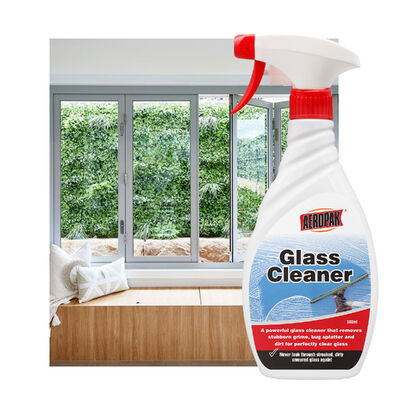 Aeropak 500ml Car Window Glass Cleaner Liquid Agent Mirror Glass Cleaner Spray for Automotive & Household Water Stain Remover