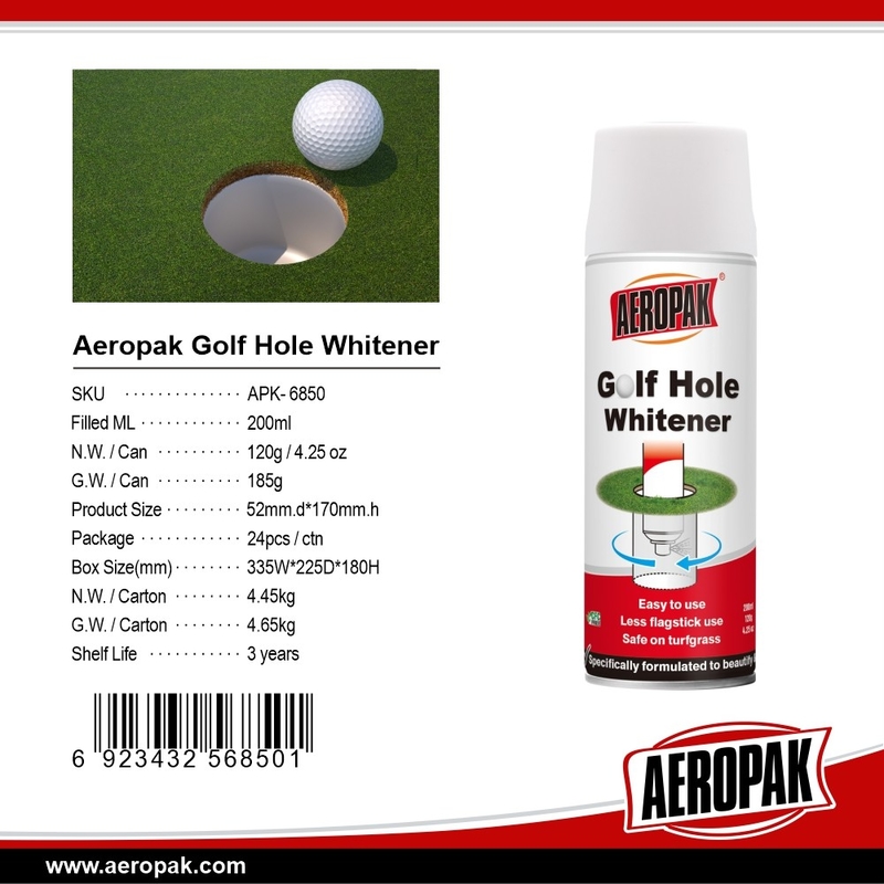 Aeropak Aerosol Spray Paint Golf Hole Whitening Safe On Turfgrass