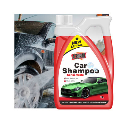 Aeropak 1000 ml parfum de citron lavage de voiture liquide riche en mousse shampooing de voiture dans une bouteille en plastique pour le nettoyage et l' élimination de la saleté