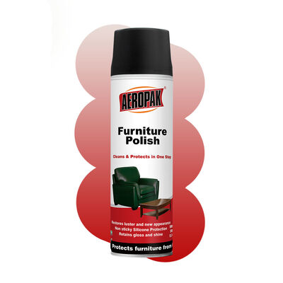 Aeropak 500 ml Pulvérisateur aérosol Nettoyeur de meubles en bois Eco-friendly High active content Liquid Essential Oil Polish pour le bois