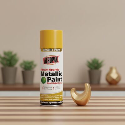 Couche liquide acrylique de haute qualité de 400 ml à séchage rapide, en gros, couleur personnalisée, peinture à pulvérisation métallique