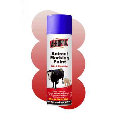 Peinture de marquage animal Aeropak longue durée résistante aux intempéries pour bovins moutons chevaux séchage rapide résistant à la décoloration pour la gestion du bétail