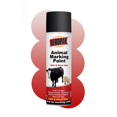 Vente en gros Aérosol 500 ml Peinture de marquage pour animaux Aéropak Peinture de pulvérisation pour animaux